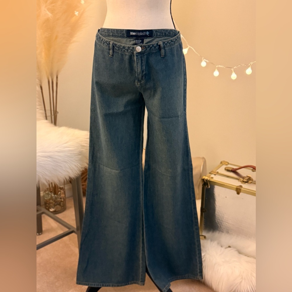 Blue Asphalt Wide Leg Pants